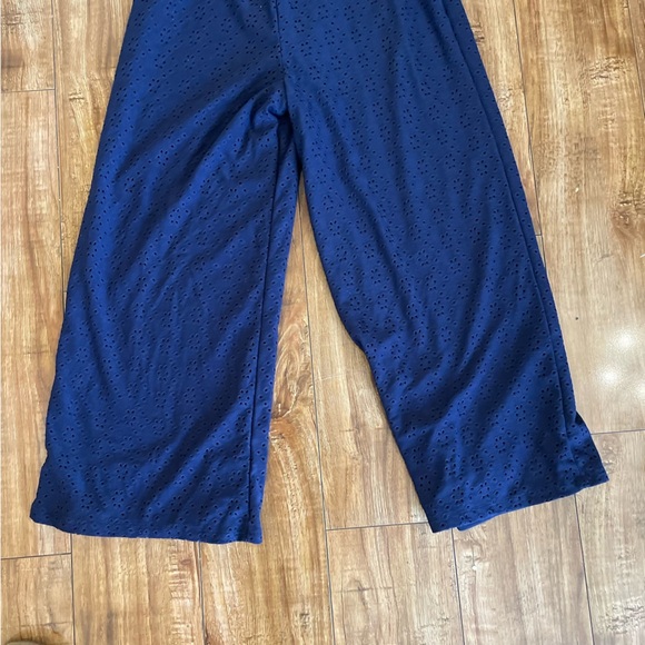 WILLOW ROOT Girls Elegant Navy Blue Short Sleeve Jumpsuit Jumper Size Medium - Picture 5 of 10